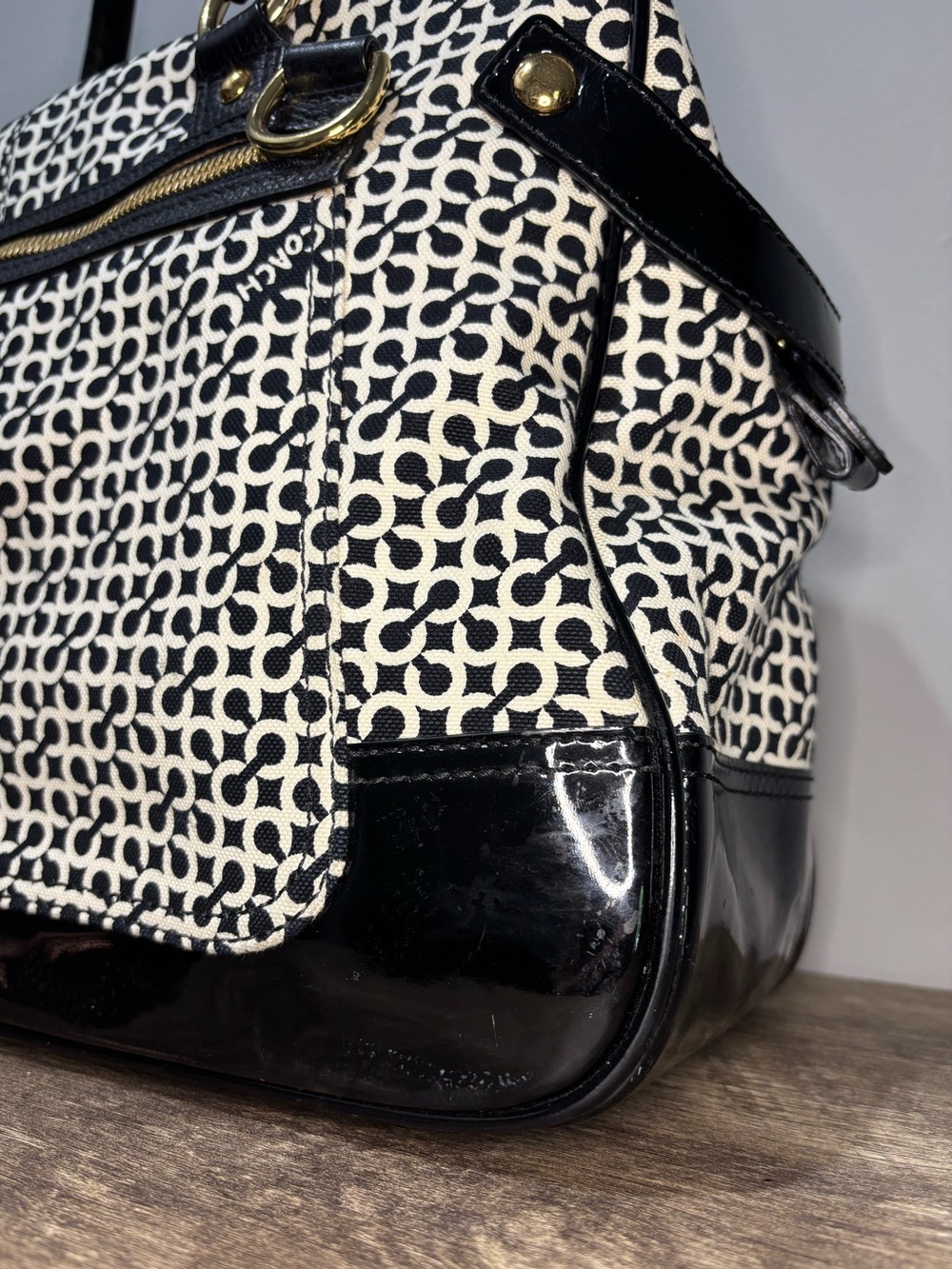 Coach Penelope Op Art Travel Tote - Picture 7 of 12